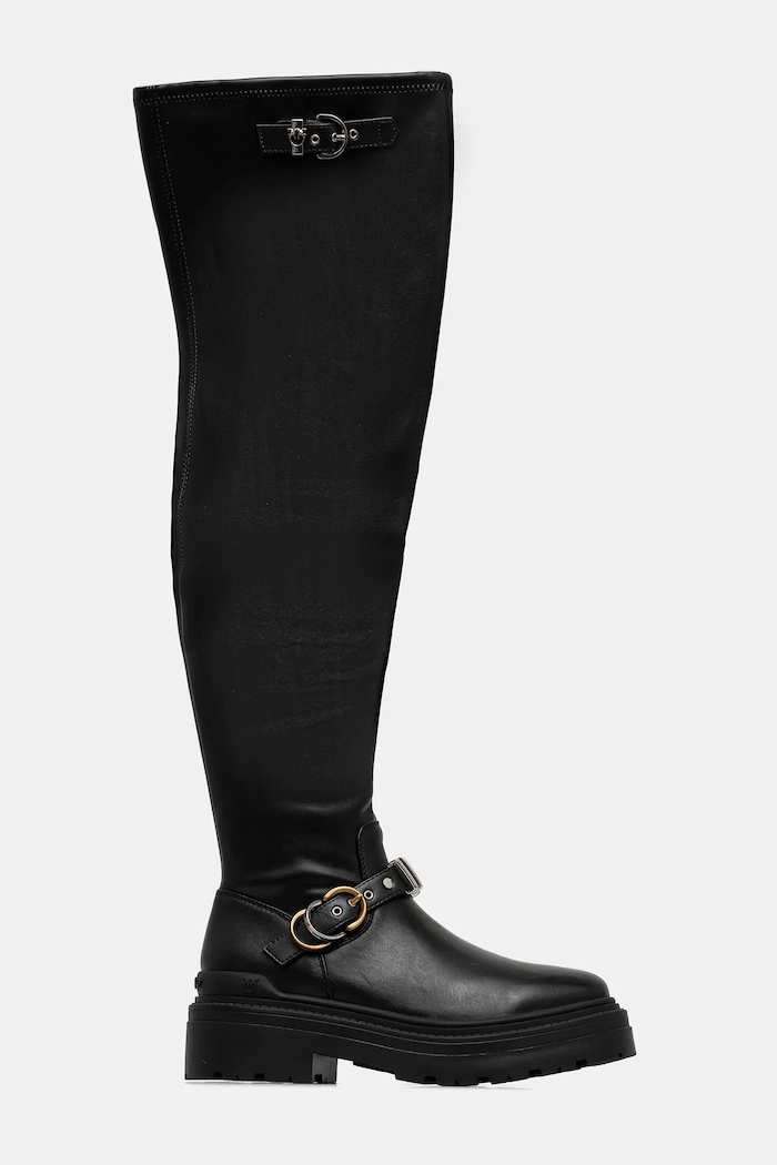 Pinko ghete de piele Mia 26 SD0445.E028.Z99 negru AW25