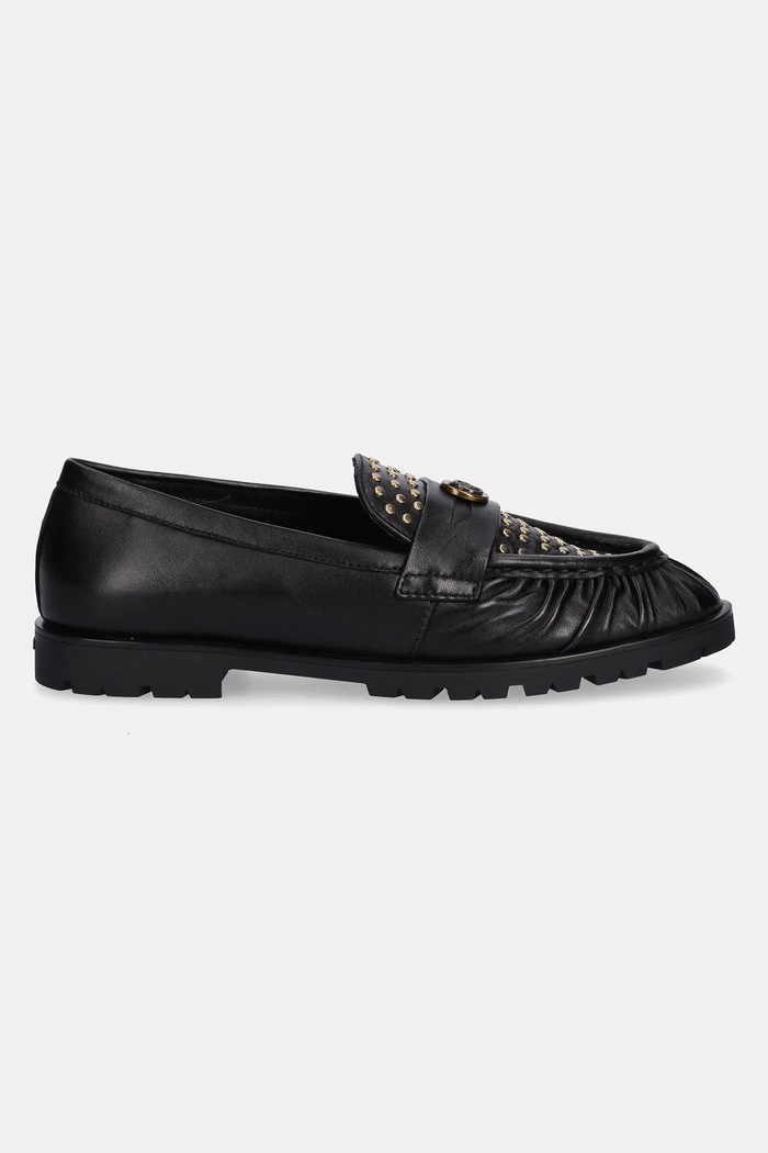 Pinko półbuty skórzane Nora 01 SD0435.P120.Z99 czarny AW25