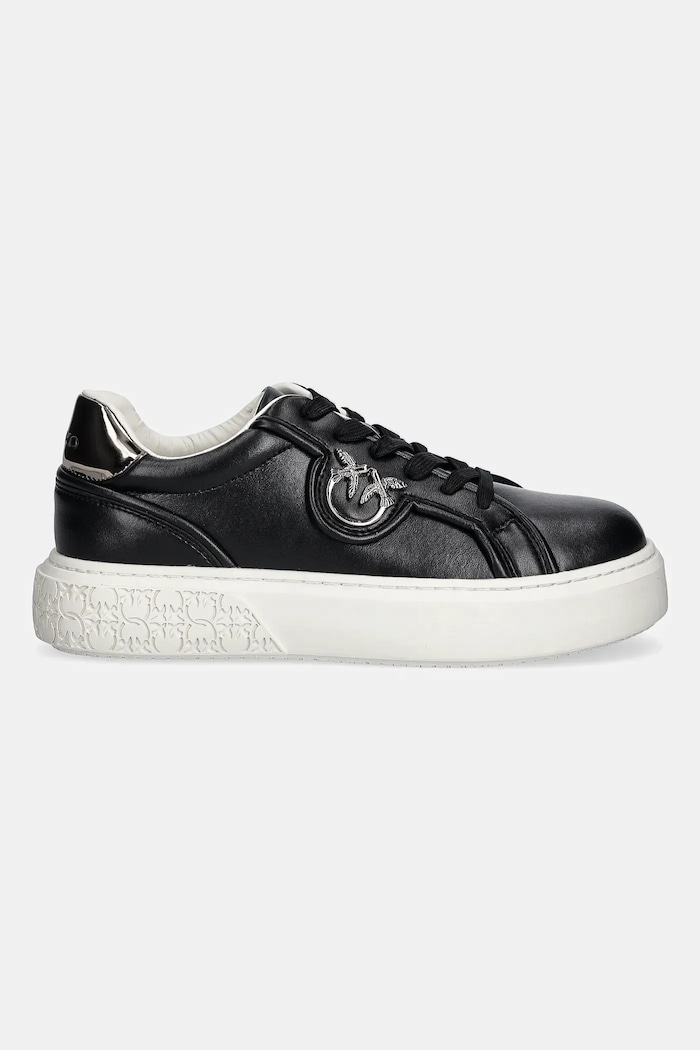 Pinko bőr sportcipő Yoko 06 SS0041.P087.Z99 fekete AW25