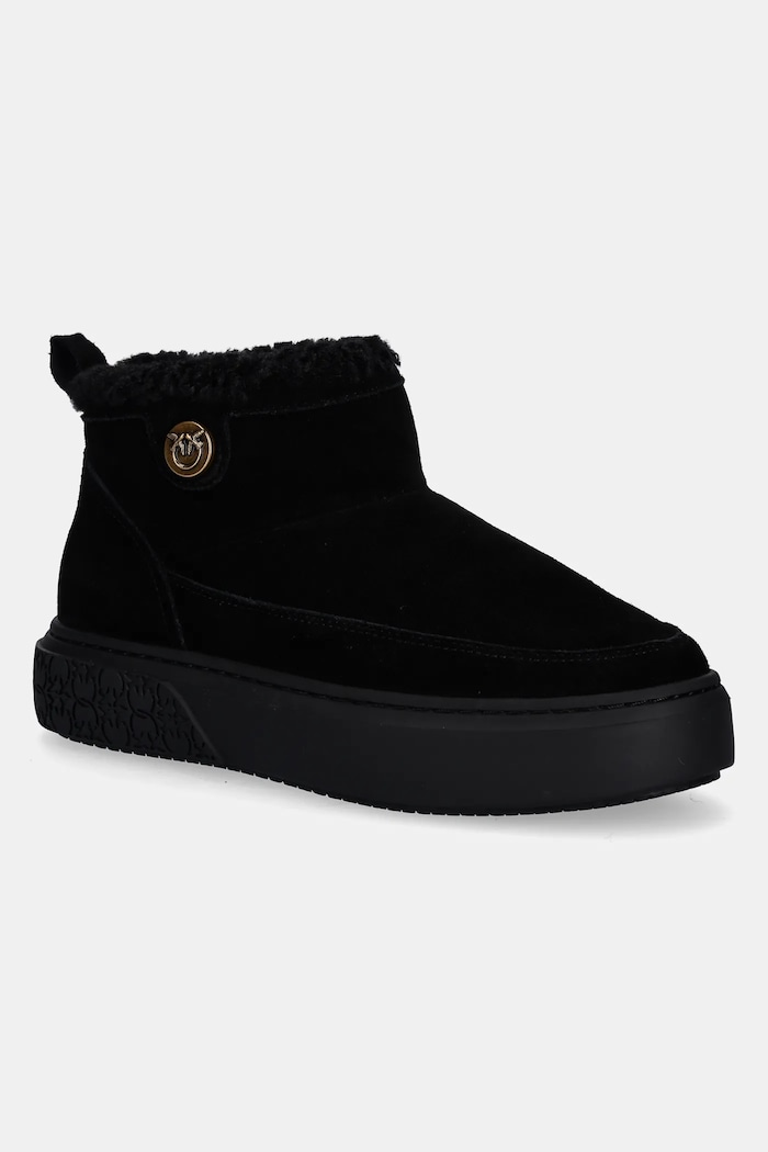Semišové snehule Pinko Yoko 22 zateplené čierna SS0105.P055.Z99