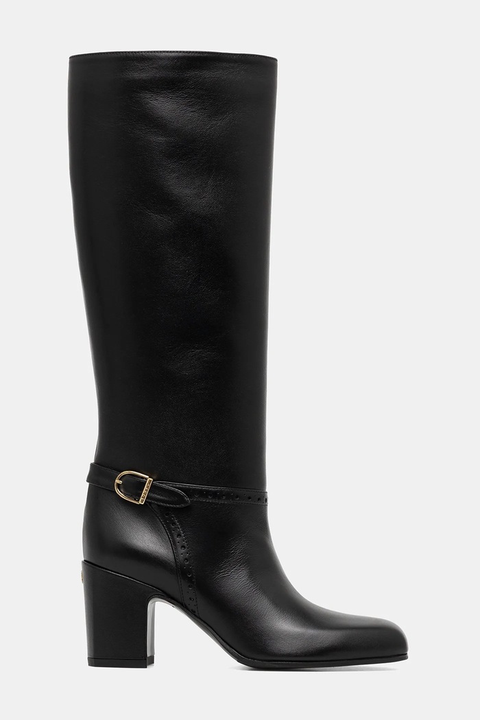 Kožené čižmy Bally ENILDA 75 WB750A.VT214.U901 čierna AW25