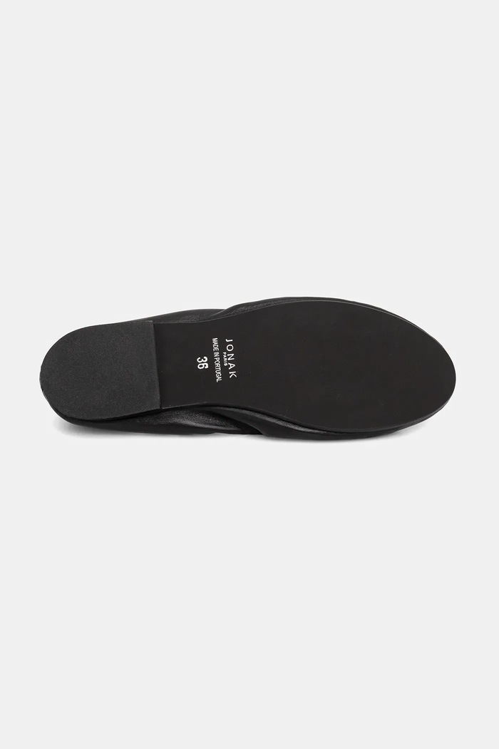 Jonak balerini de piele DESIREUSE CUIR 3800271 negru