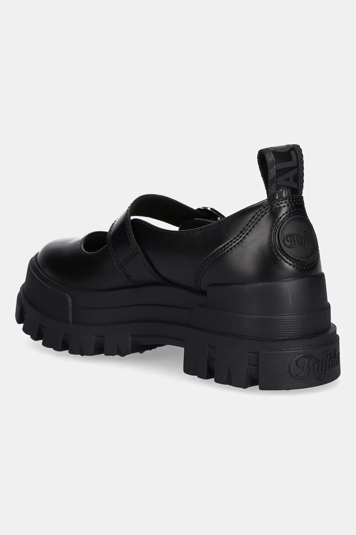 Obuv Baleríny Buffalo Aspha Loafer Buckle Os 1620046.BLK čierna