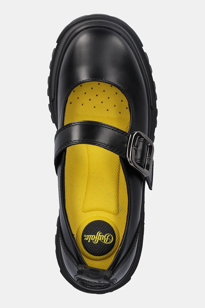 Baleríny Buffalo Aspha Loafer Buckle Os čierna 1620046.BLK
