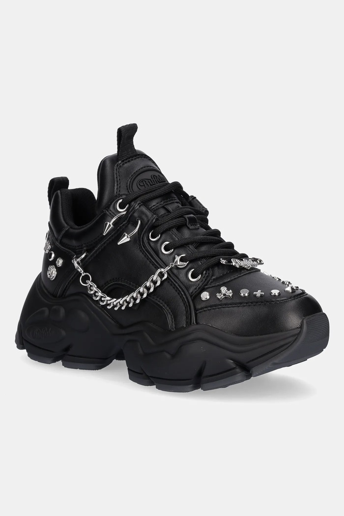 Buffalo sneakers Binary Punk sintetic negru 1636477.BLK