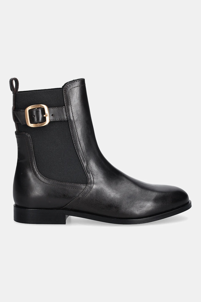 Twinset bőr bokacsizma 252TCP120.00203 barna AW25