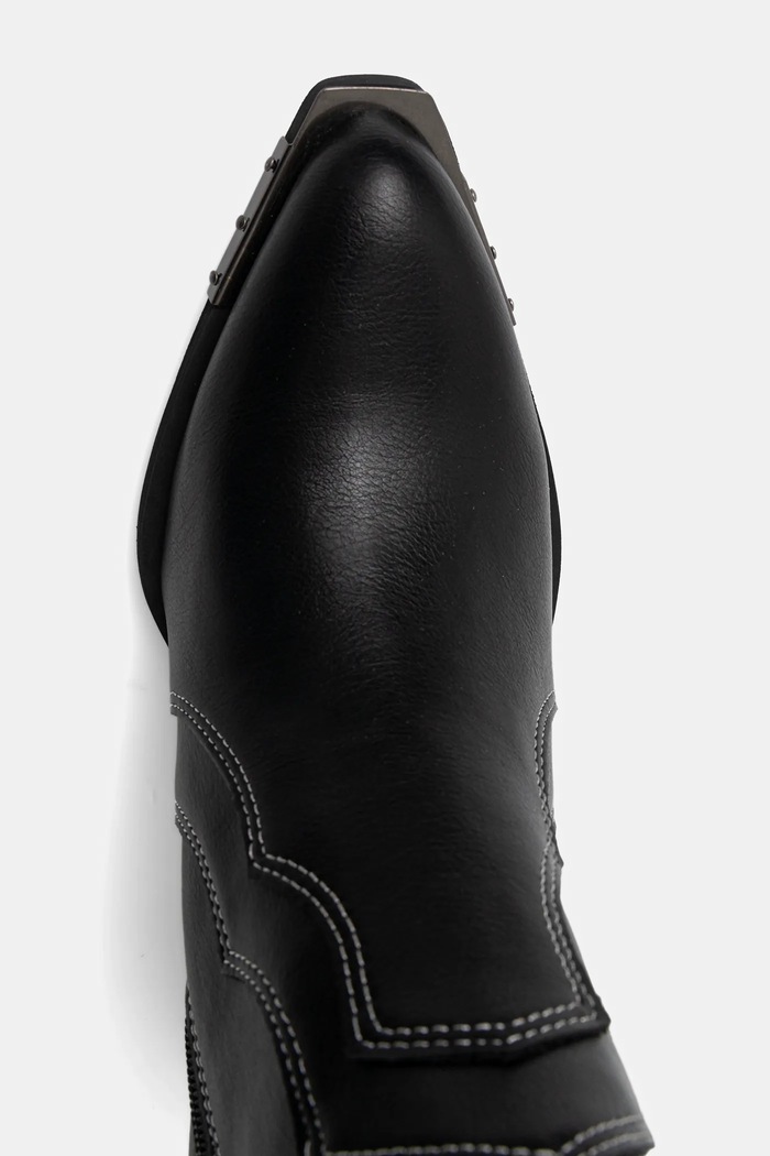 Buffalo cizme West Bootie Buckle negru 1221052
