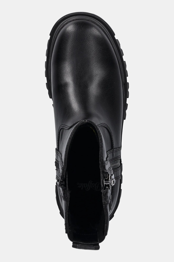 Členkové topánky Buffalo Aspha Bootie Zip čierna 1270125