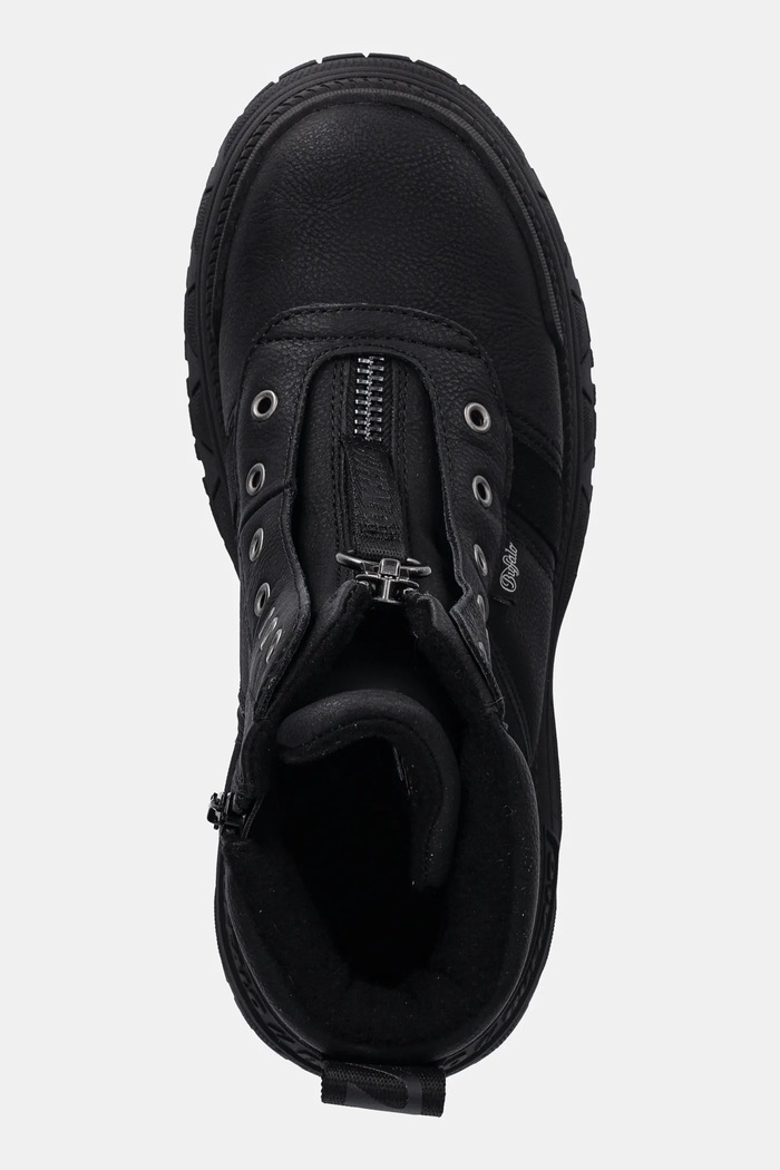 Buffalo botki Fusion Front Zip czarny 1270130