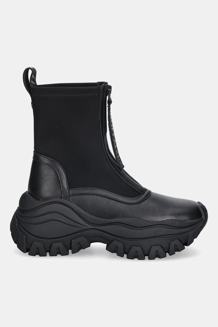Buffalo botine Lola Front Zip 1270140 negru AW25