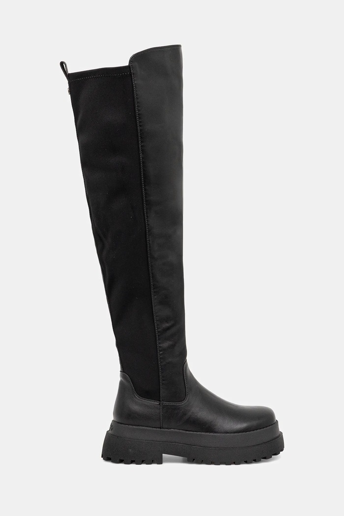 Buffalo kozaki Pluto Overknee 1270153 czarny AW25