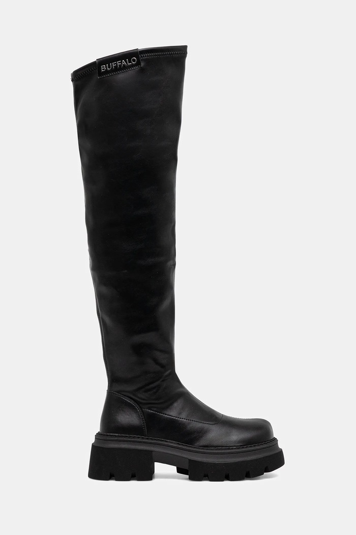 Buffalo kozaki Mave Overknee 1270154 czarny AW25