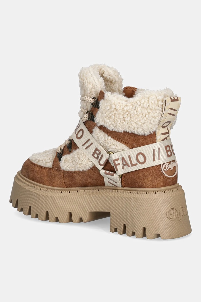 Obuwie Buffalo Śniegowce Aspen Com Mid Warm 1622594 brązowy