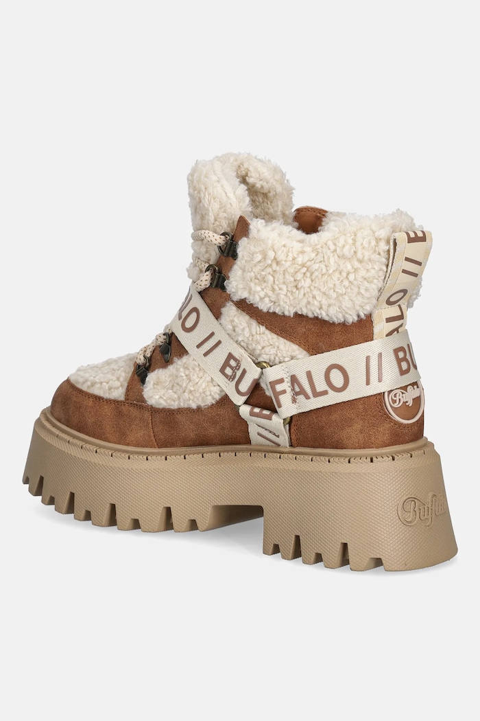 Obuwie Buffalo Śniegowce Aspen Com Mid Warm 1622594 brązowy