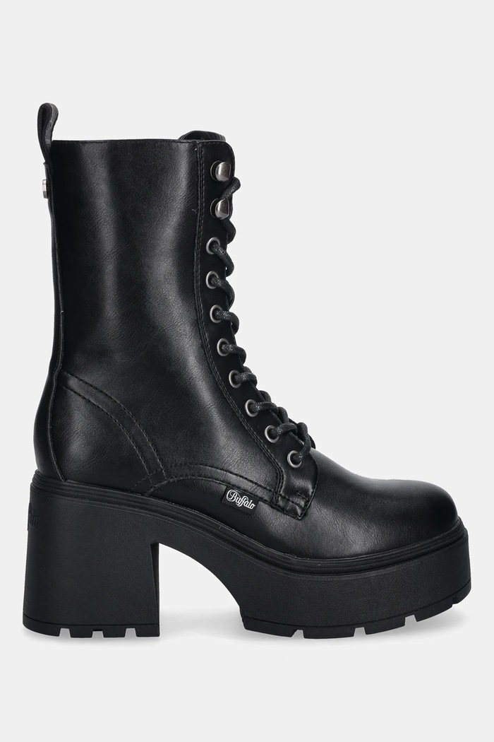 Buffalo Gležnjače Buffalo Mila Lace Up Mid 1622615 crna AW25