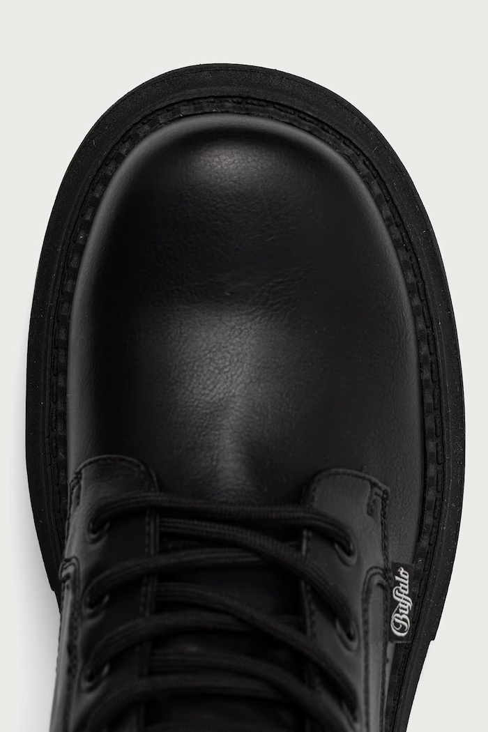 Čižmy dámske Mave Lace Up Hi Buffalo 1622617 čierna