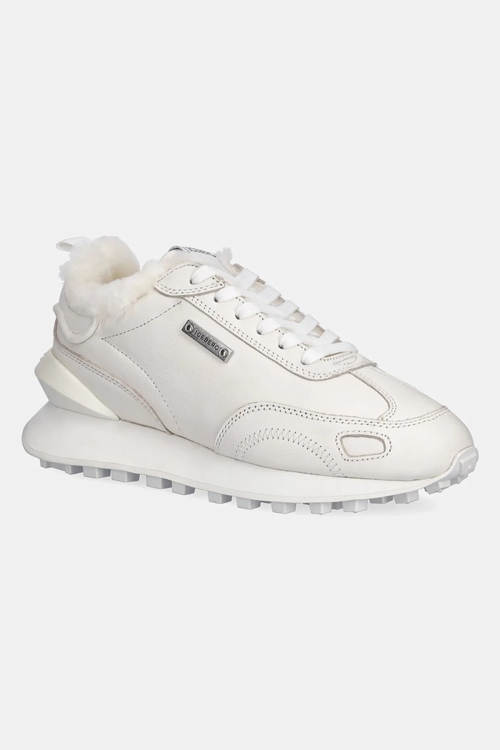 Iceberg sneakers din piele Loop textil bej ID232005