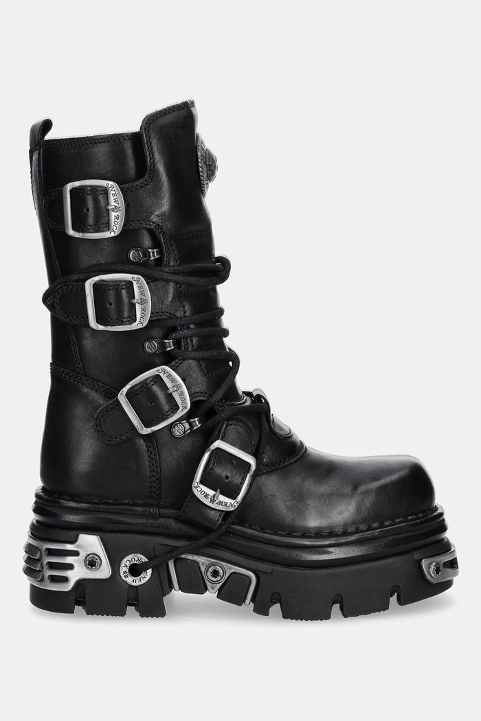 New Rock bőr bakancs M.373.S4 fekete AW25