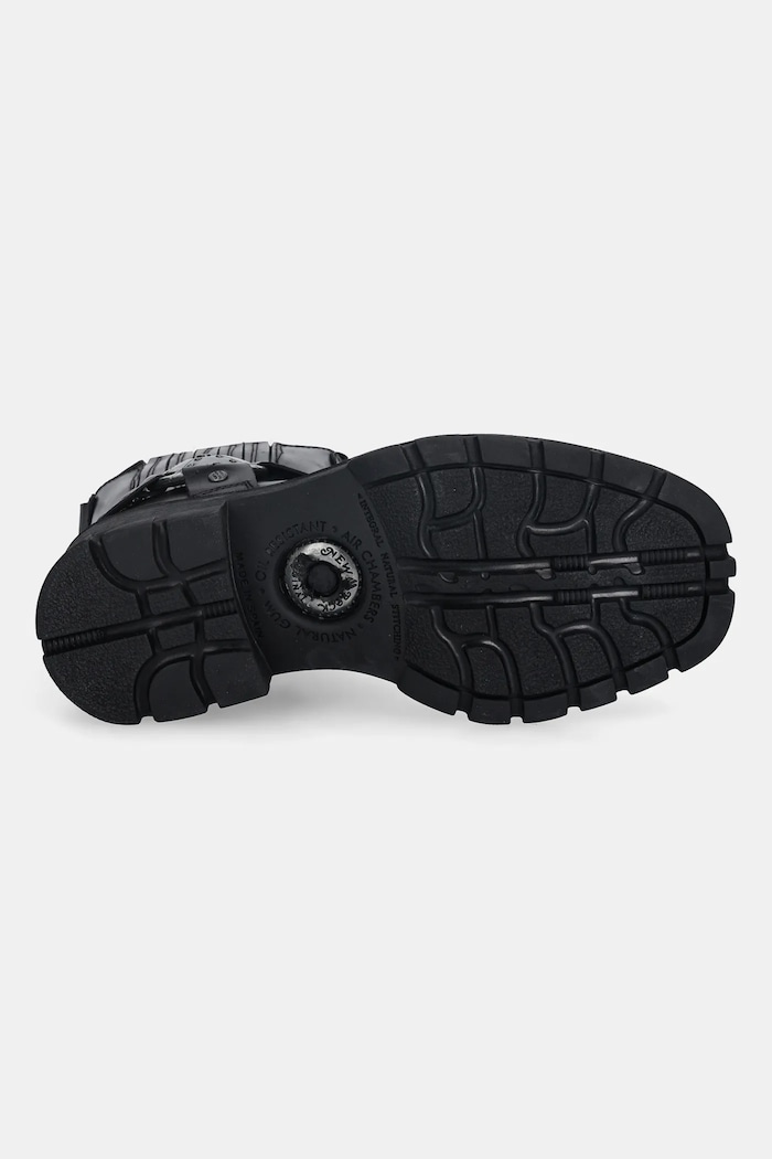 New Rock ghete chelsea de piele Itali Negro, Motorcycle Negro M.7605.S1 negru