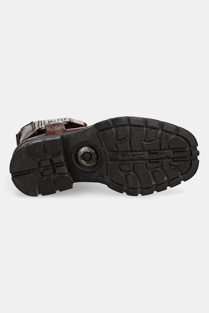 Kožené topánky chelsea New Rock Alaska Cuero, Motorcycle Marron M.7605.S20 hnedá