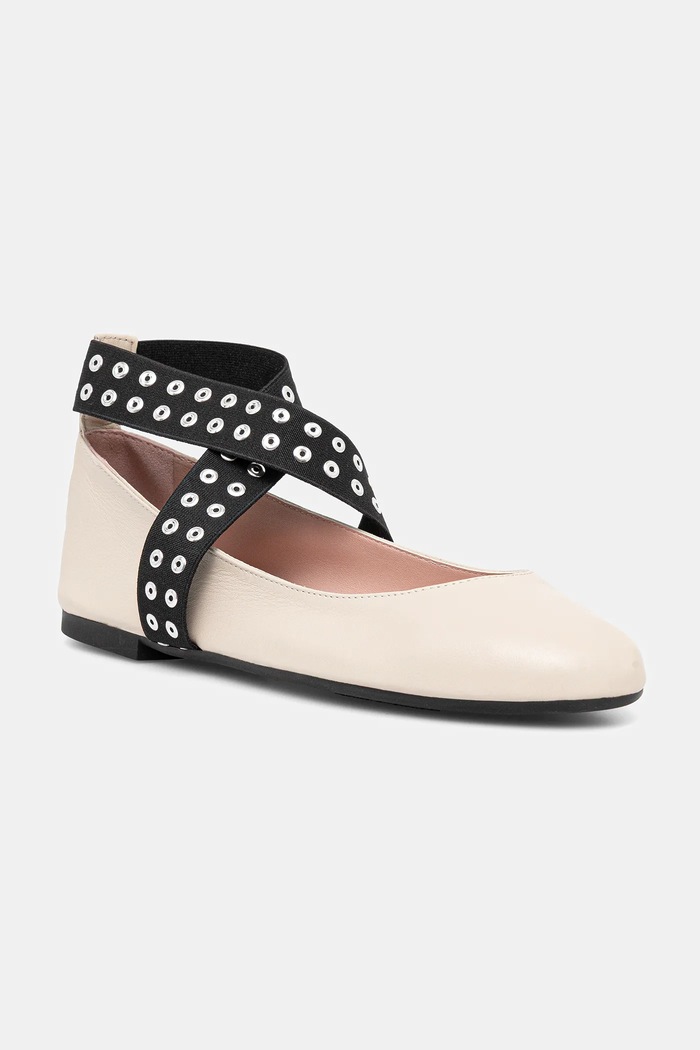 Кожени балеринки Pretty Ballerinas Nicole бежов 52562.002.9101