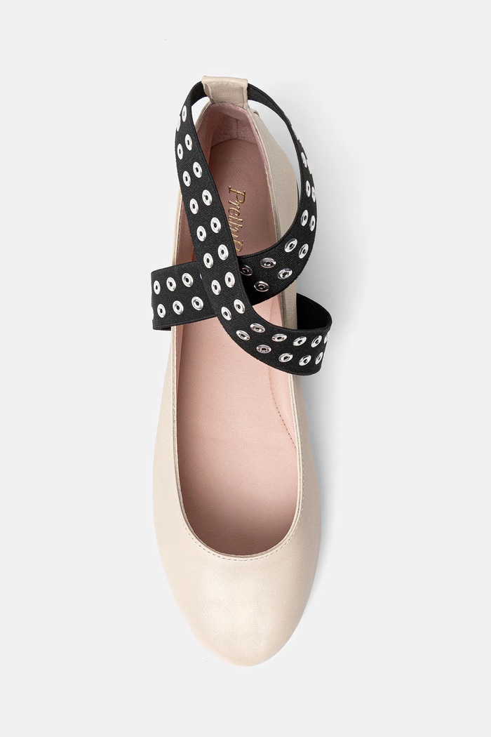 Кожени балеринки Pretty Ballerinas Nicole 52562.002.9101 бежов