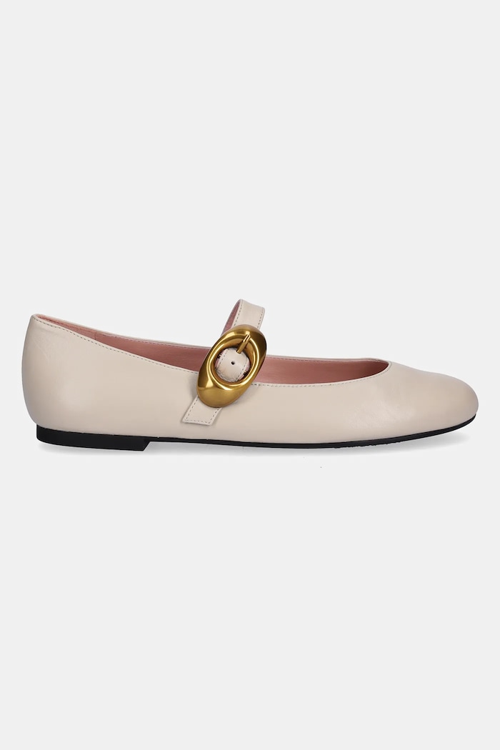 Usnjene balerinke Pretty Ballerinas Nicole 52563.002.9101 bež AW25