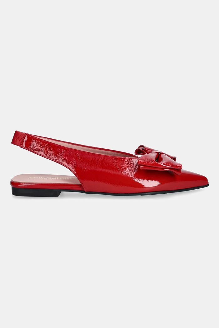 Kožené balerínky Pretty Ballerinas Yvette 52618.001.9331 červená AW25