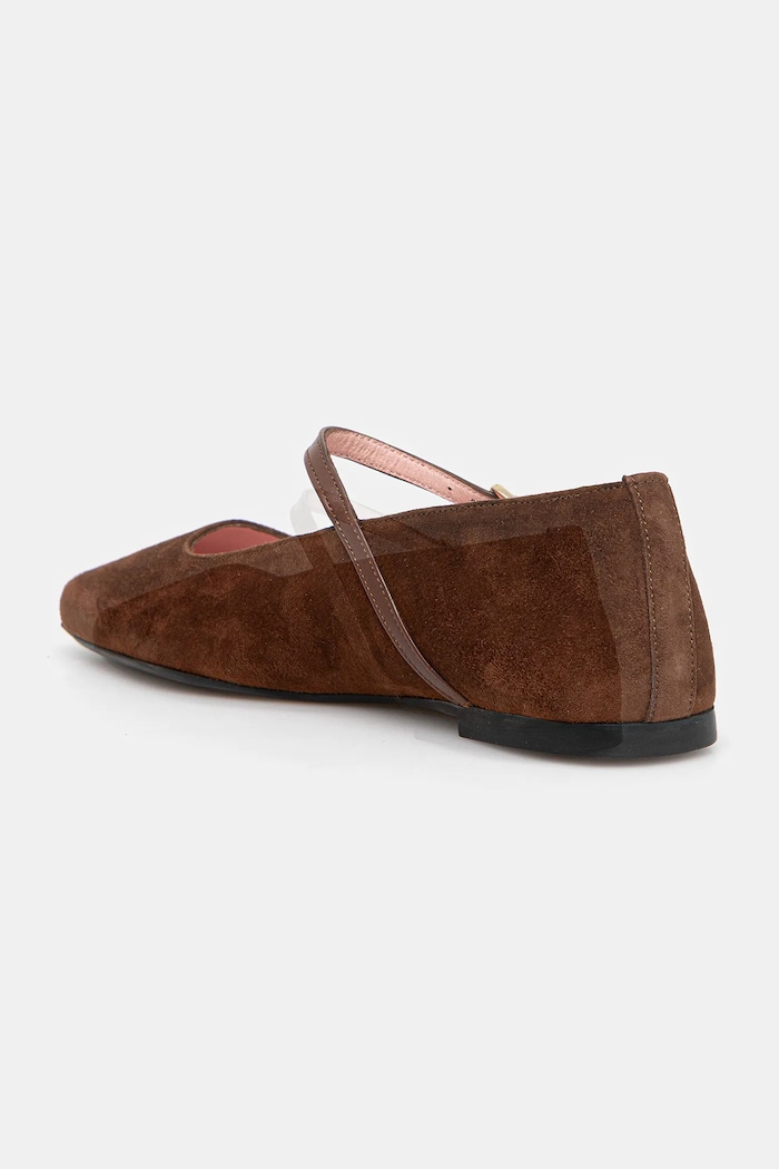 Обувки Велурени балеринки Pretty Ballerinas Camille 52217.002.9301 кафяв