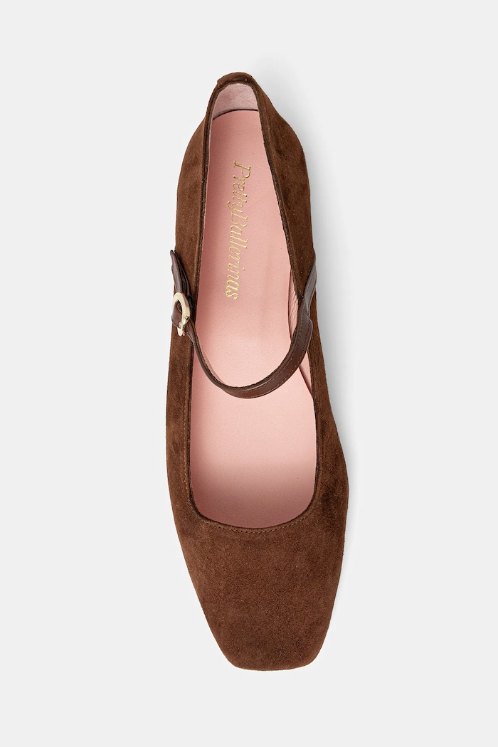 Велурени балеринки Pretty Ballerinas Camille кафяв 52217.002.9301