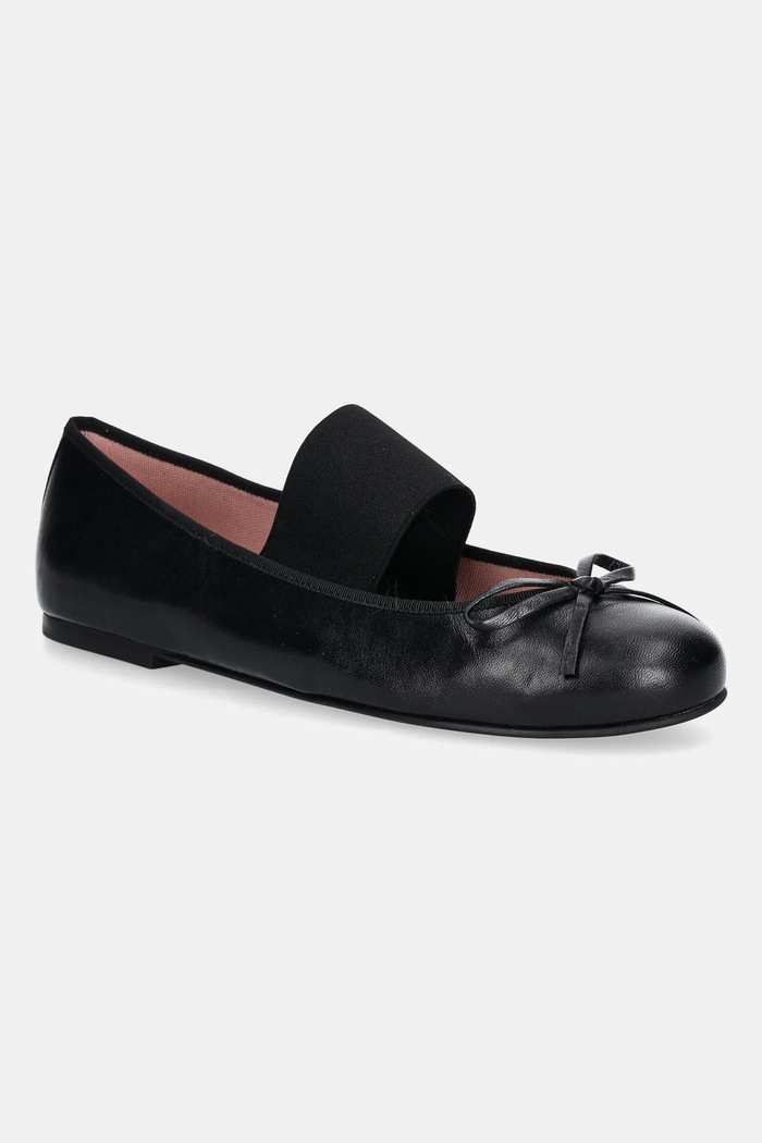 Δερμάτινες μπαλαρίνες Pretty Ballerinas Rosario μαύρο 52545.001.9001