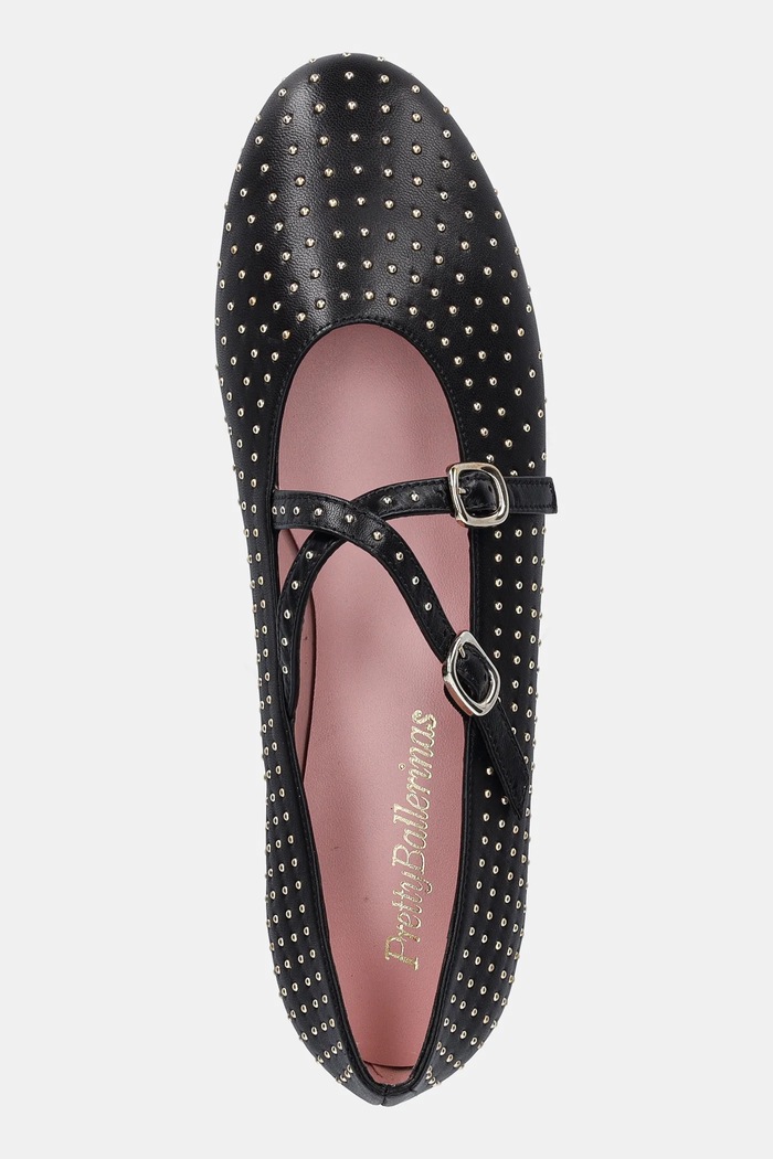 Kožené balerínky Pretty Ballerinas Nicole čierna 52559.001.9101