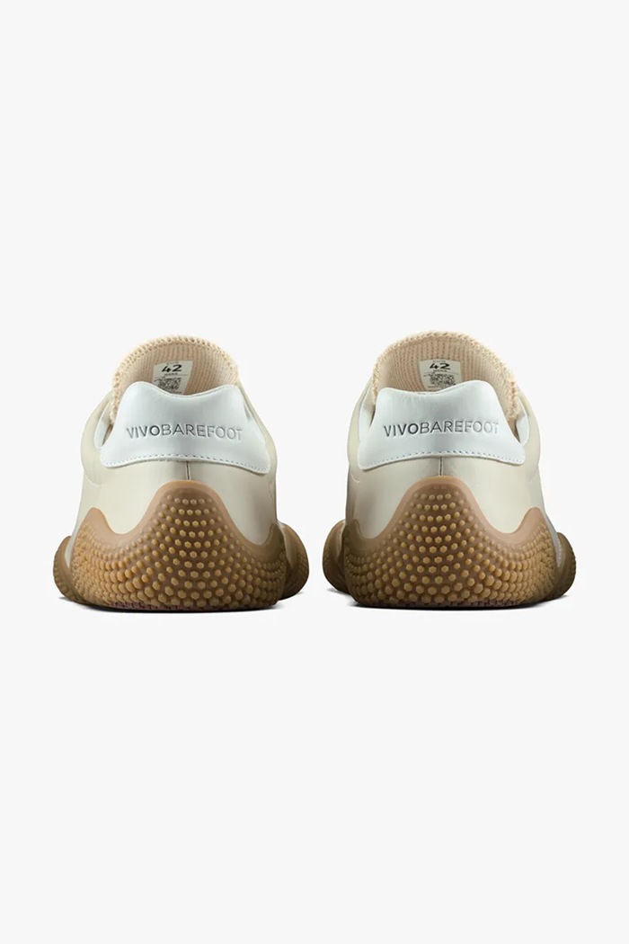 Obuwie Vivobarefoot sneakersy skórzane MOTUS STUDIO SNEAKER LTH 205642 beżowy