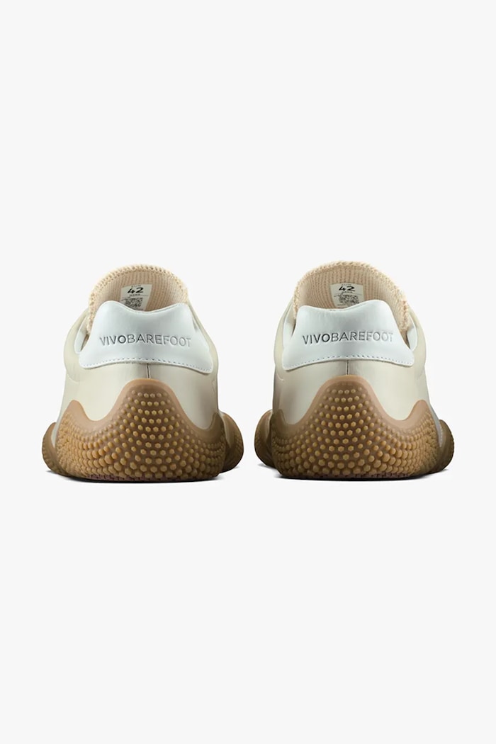 Obuwie Vivobarefoot sneakersy skórzane MOTUS STUDIO SNEAKER LTH 205642 beżowy