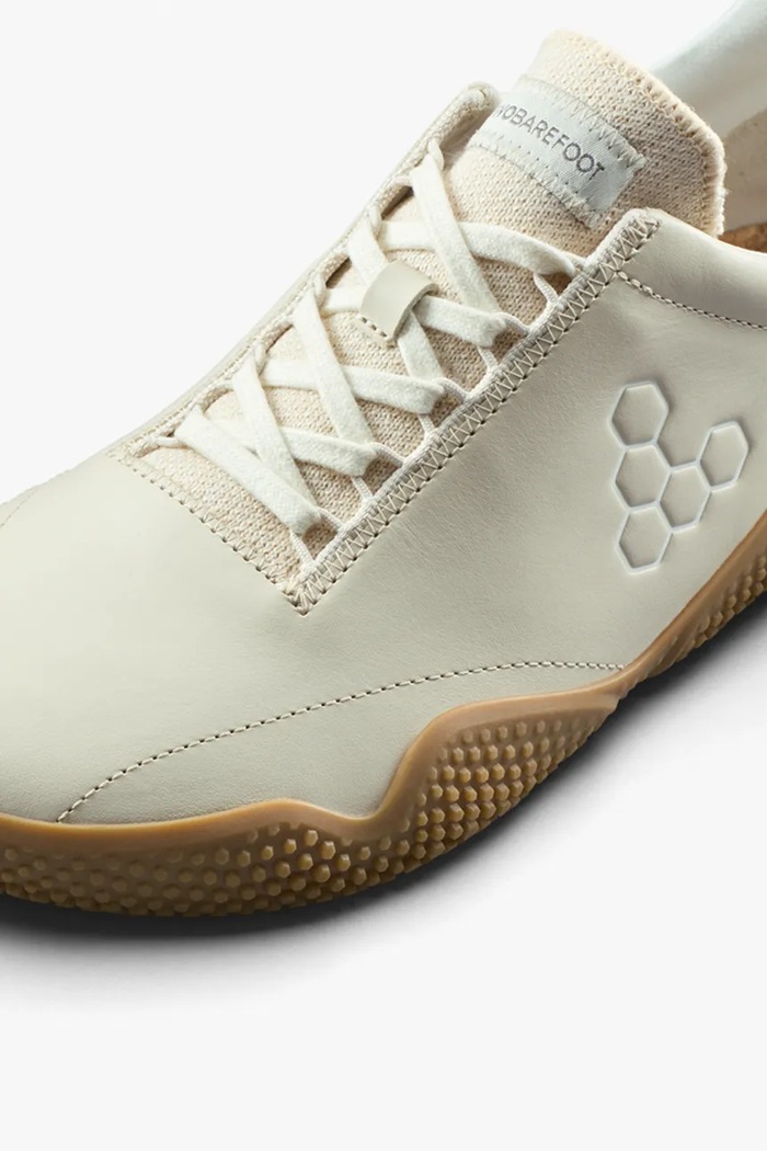 Vivobarefoot sneakersy skórzane MOTUS STUDIO SNEAKER LTH 205642 beżowy