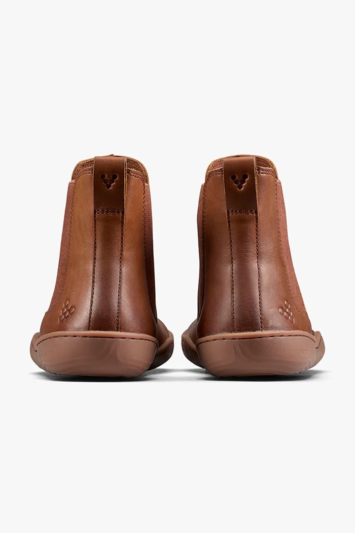 Obuwie Vivobarefoot Sztyblety damskie skórzane SENSUS CHELSEA 209568 brązowy