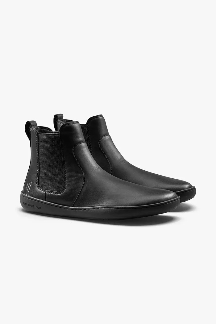 Vivobarefoot bőr bokacsizma SENSUS CHELSEA 209568 fekete AW25