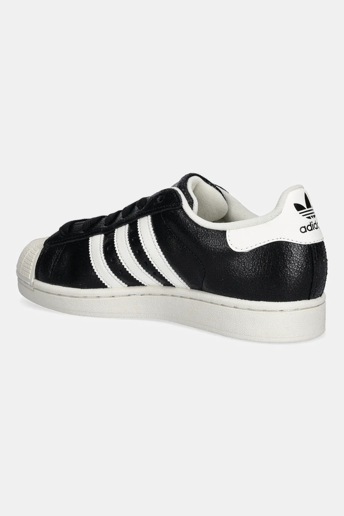 Obuwie adidas Originals sneakersy skórzane Superstar II JS4014 czarny