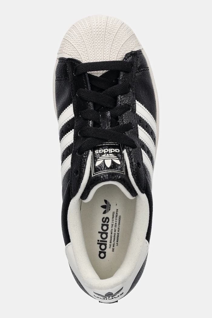 adidas Originals sneakersy skórzane Superstar II czarny JS4014