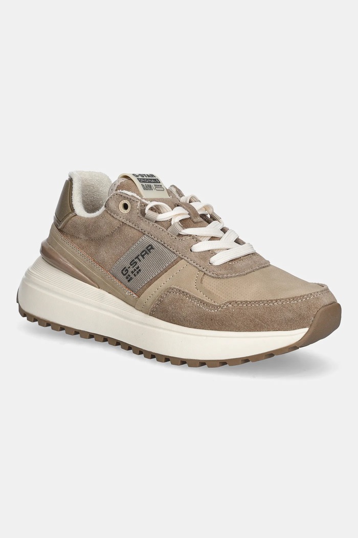 G-Star sneakersy zamszowe LYN TWL W syntetyczny brązowy D28140.01.5062
