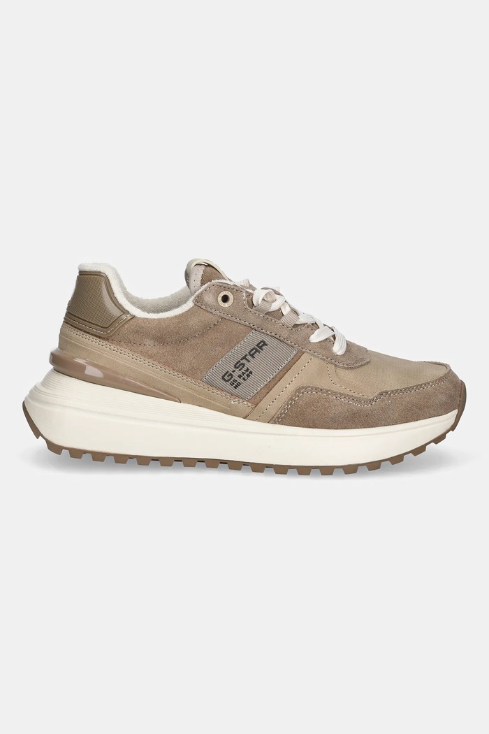G-Star sneakersy zamszowe LYN TWL W D28140.01.5062 brązowy AW25