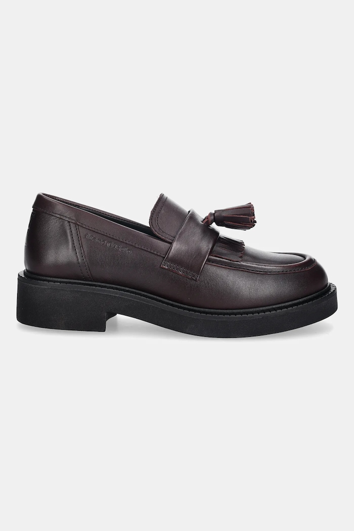 Usnjeni mokasini Marc O'Polo Perla 50818513207134 bordo AW25