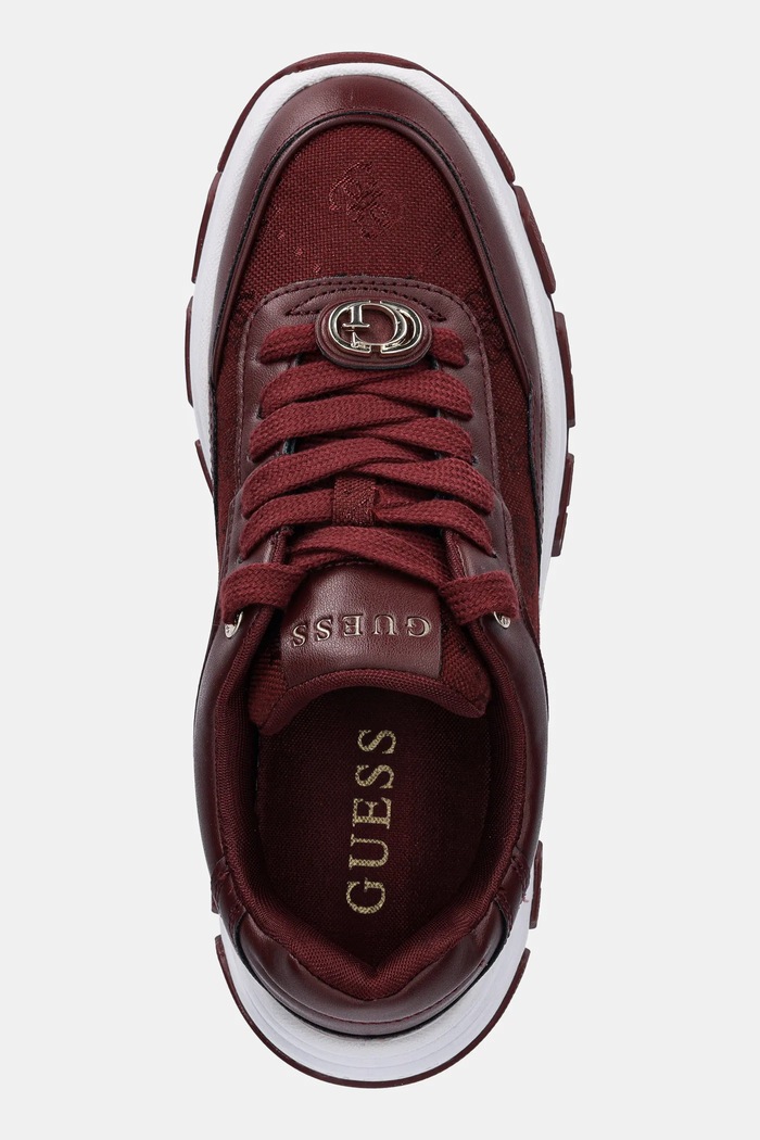 Tenisky Guess BERRETT2 burgundské FLFBRT.ELE12.WINE