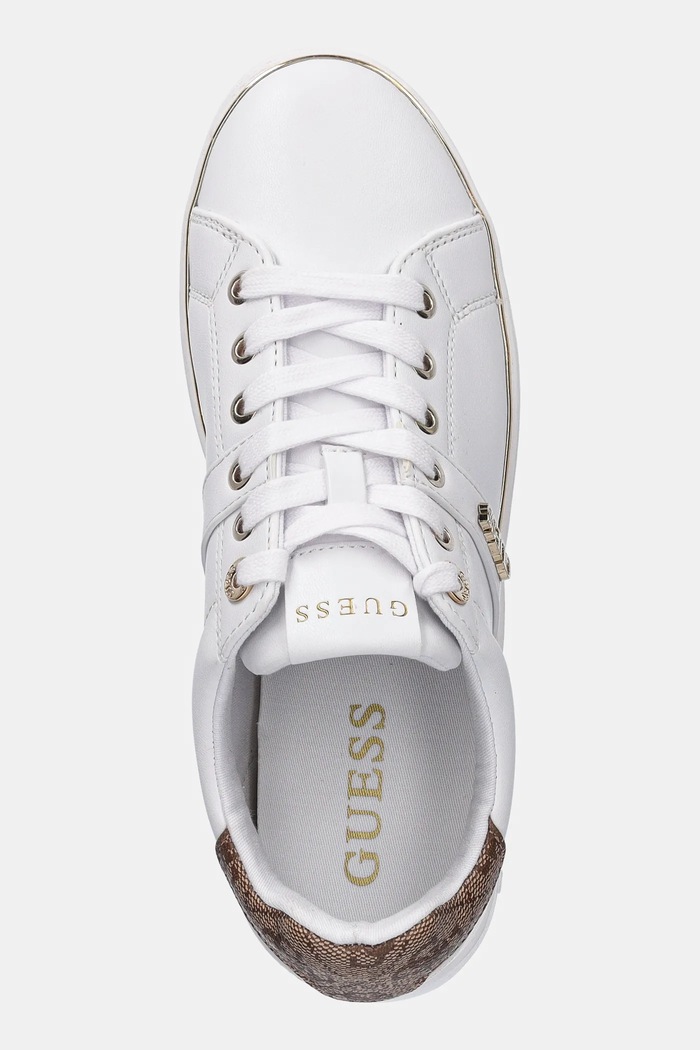 Guess sneakersy BRITZ biały FLFBTZ.ELE12.WHITE