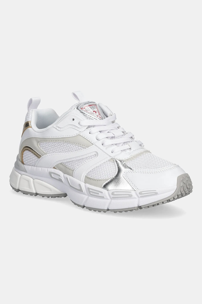 Guess sportcipő BEVALLI textil fehér FLFBVL.ELE12.WHITE