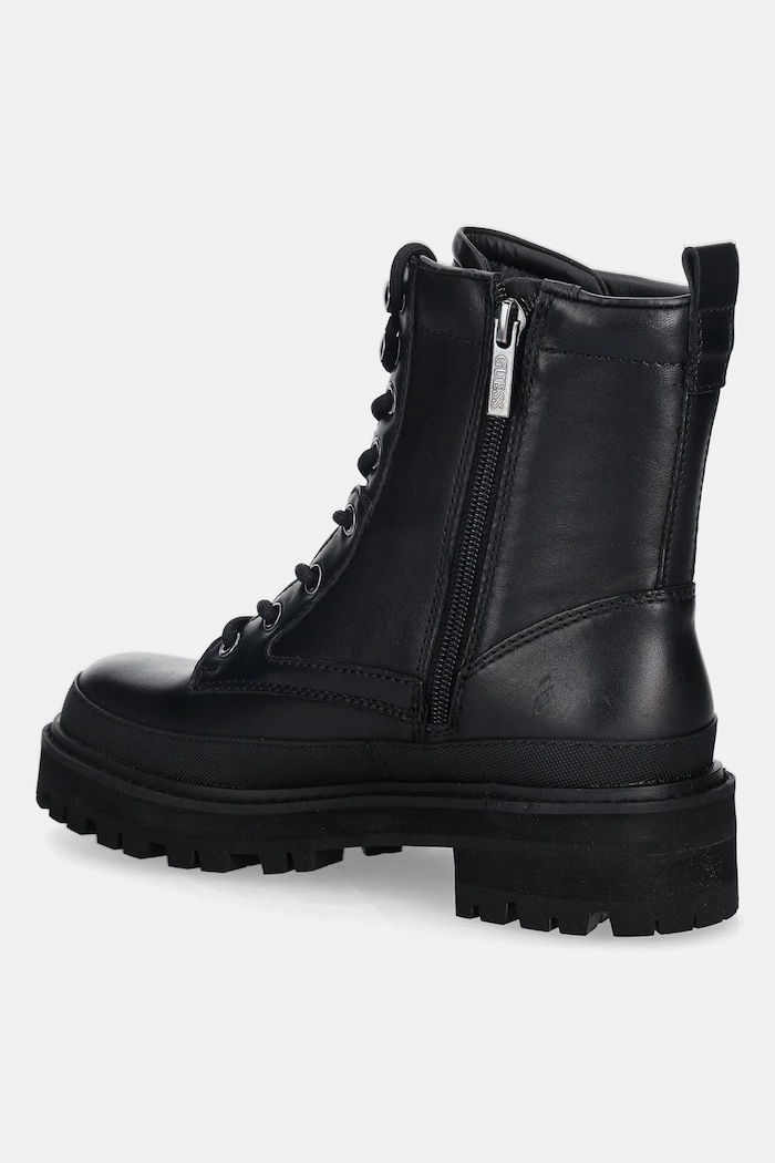 Obuv Kožené workery Guess BADA2 FLFB2D.LEA10.BLACK čierna