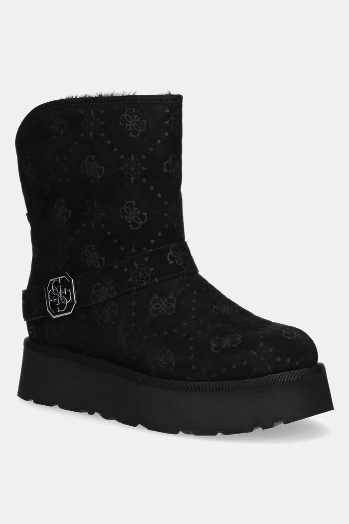 Guess śniegowce DOLSAY2 brak zapięcia czarny FLFDOL.ESU10.BLACK
