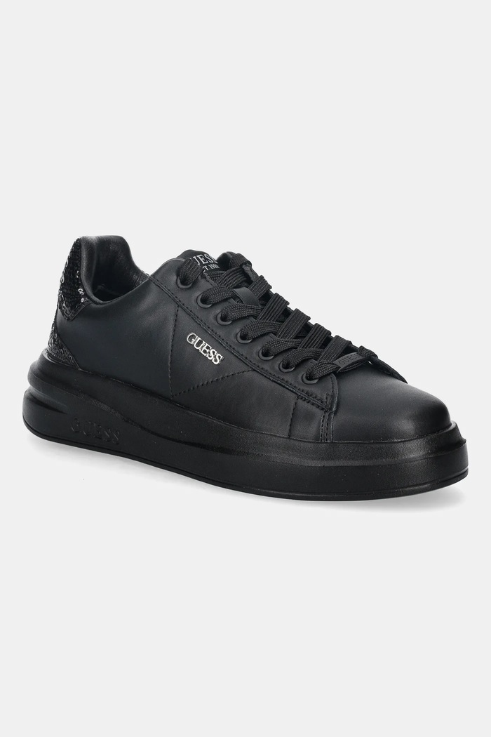 Guess sneakersy ELBINA10 tekstylny czarny FLFE10.ELE12.BLACK