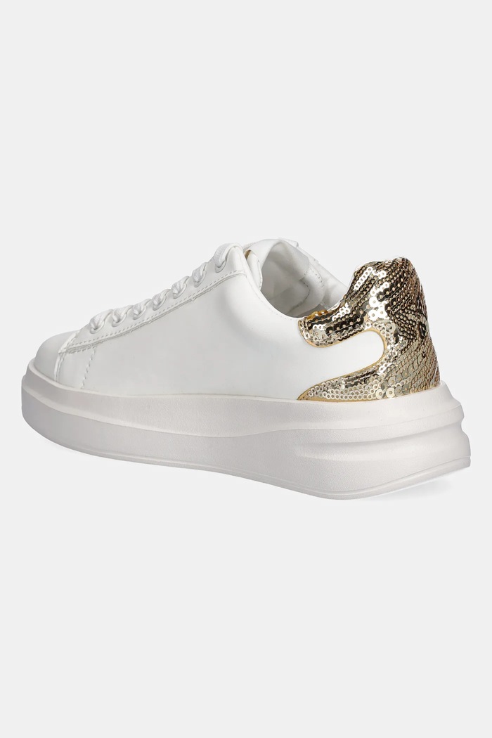 Obuwie Guess sneakersy skórzane ELBINA10 FLFE10.ELE12.WHIGO biały