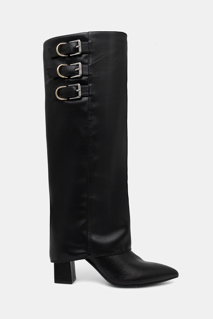 Vysoké čižmy Guess GARICA FLFGAR.ELE11.BLACK čierna AW25